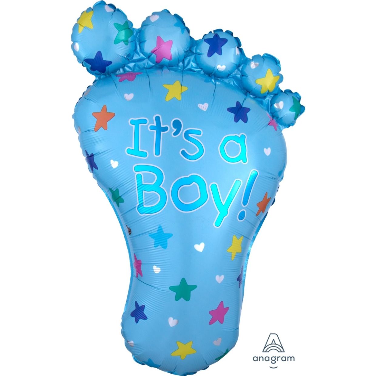 It's a Boy Footprint Foil Balloon