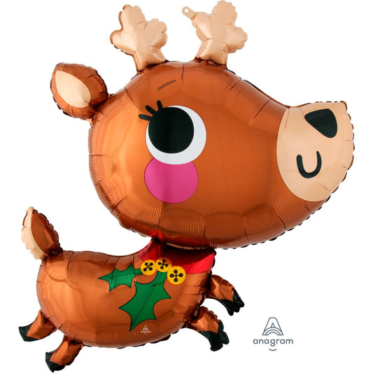 Adorable Reindeer Foil Balloon