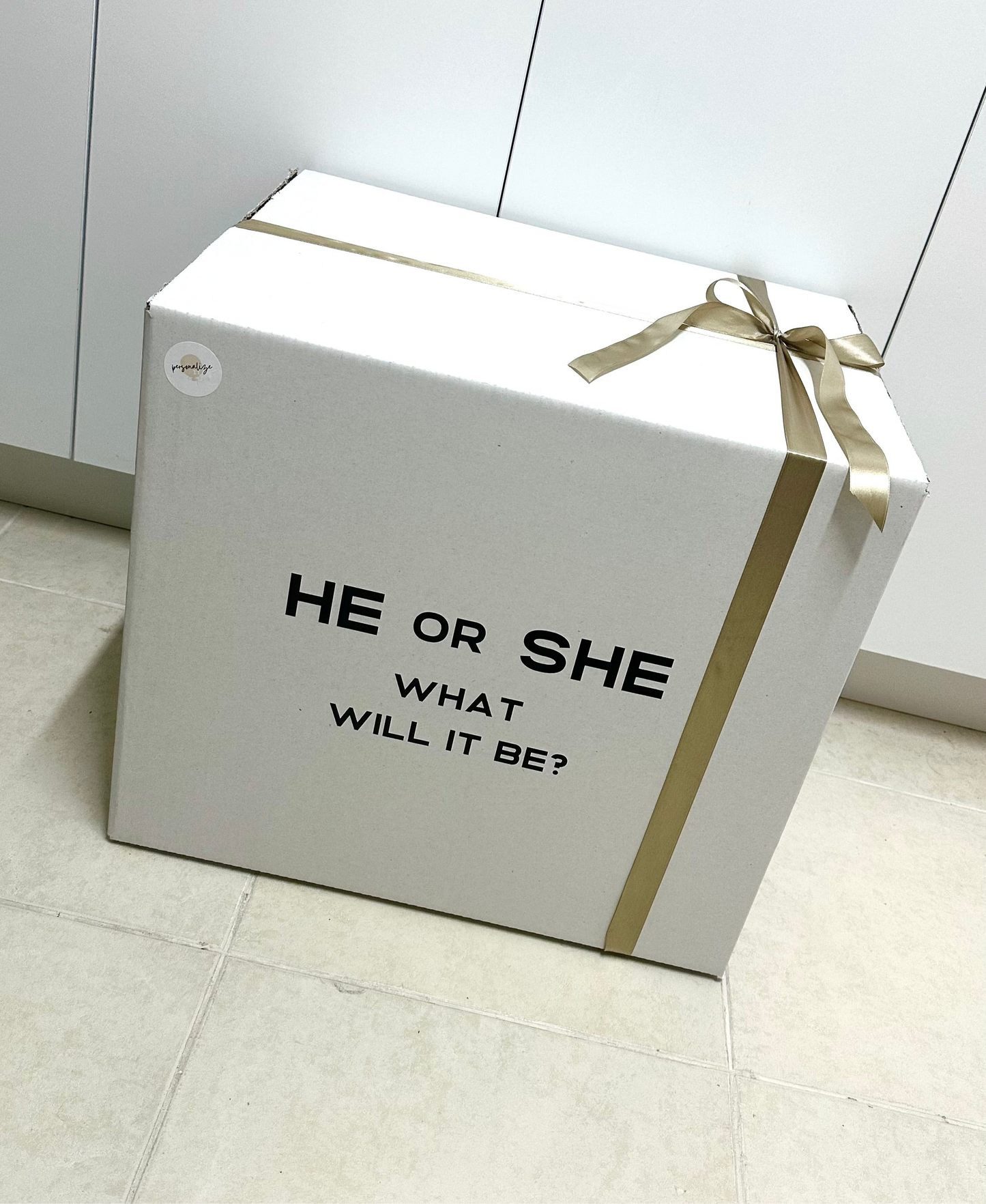 OPEN ME gender reveal box