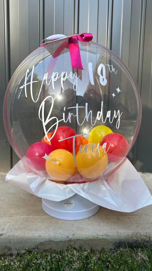 Surprise Personalised Balloon Gift Box