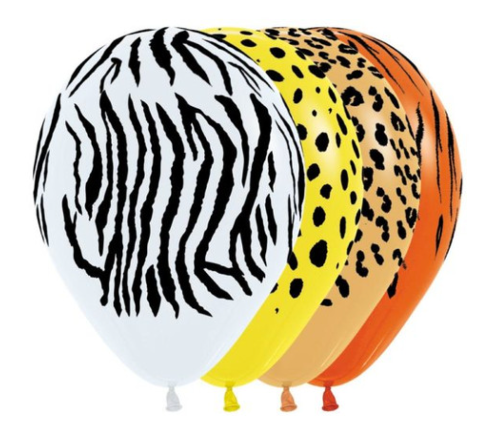 Animal & Jungle Print Latex Balloons