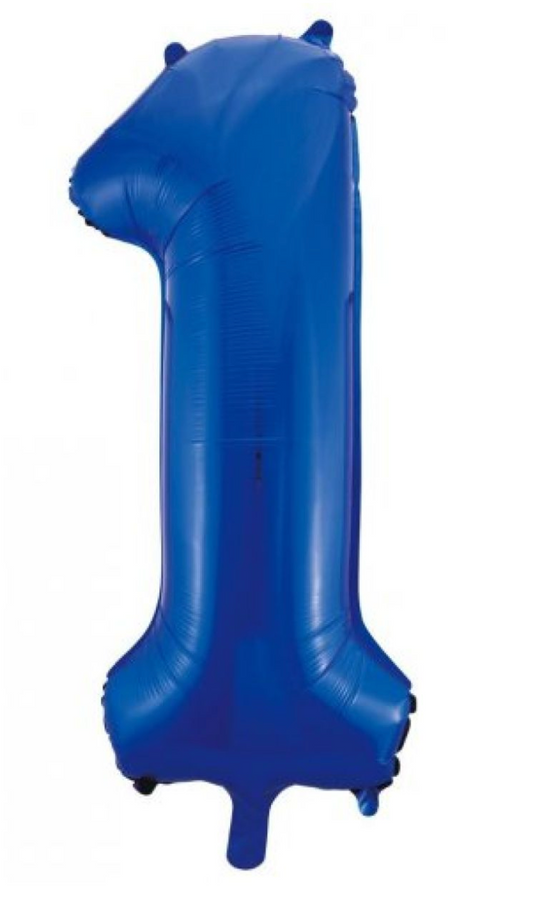 Blue Number Foil Balloon