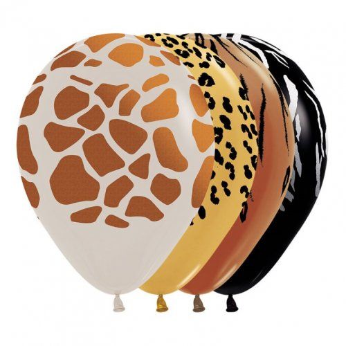 Animal & Jungle Print Latex Balloons