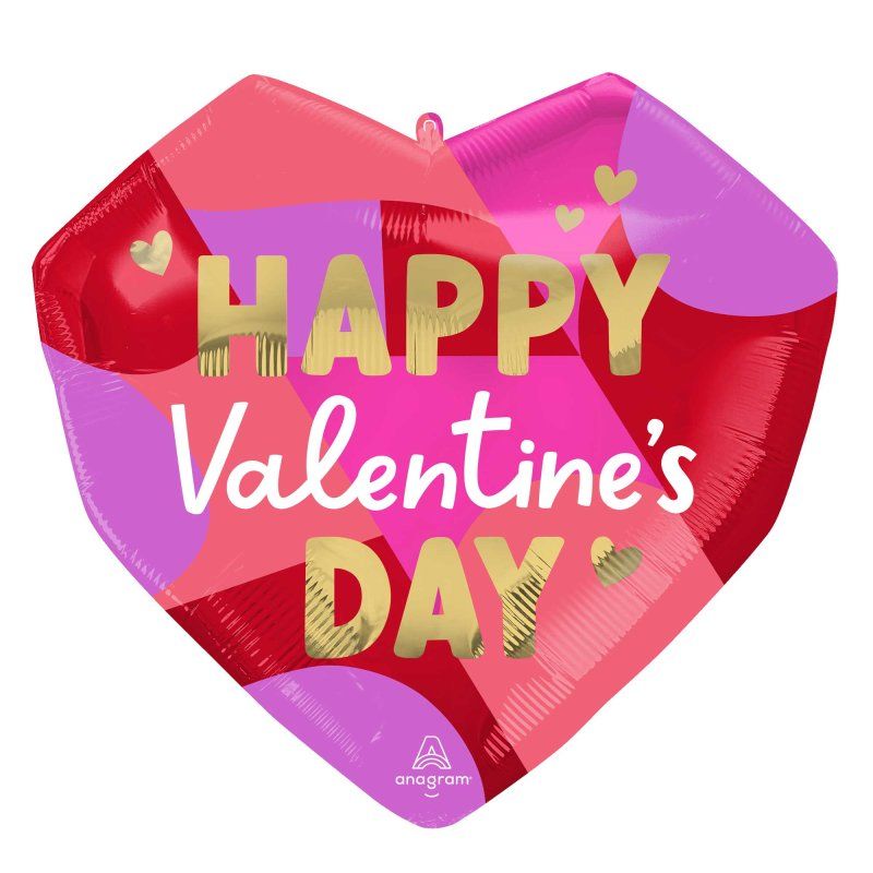 Happy Valentine's Day Bright Foil Balloon