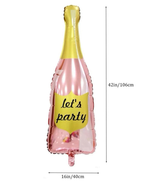 Let’s Party Bubbly Bottle Foil Balloon