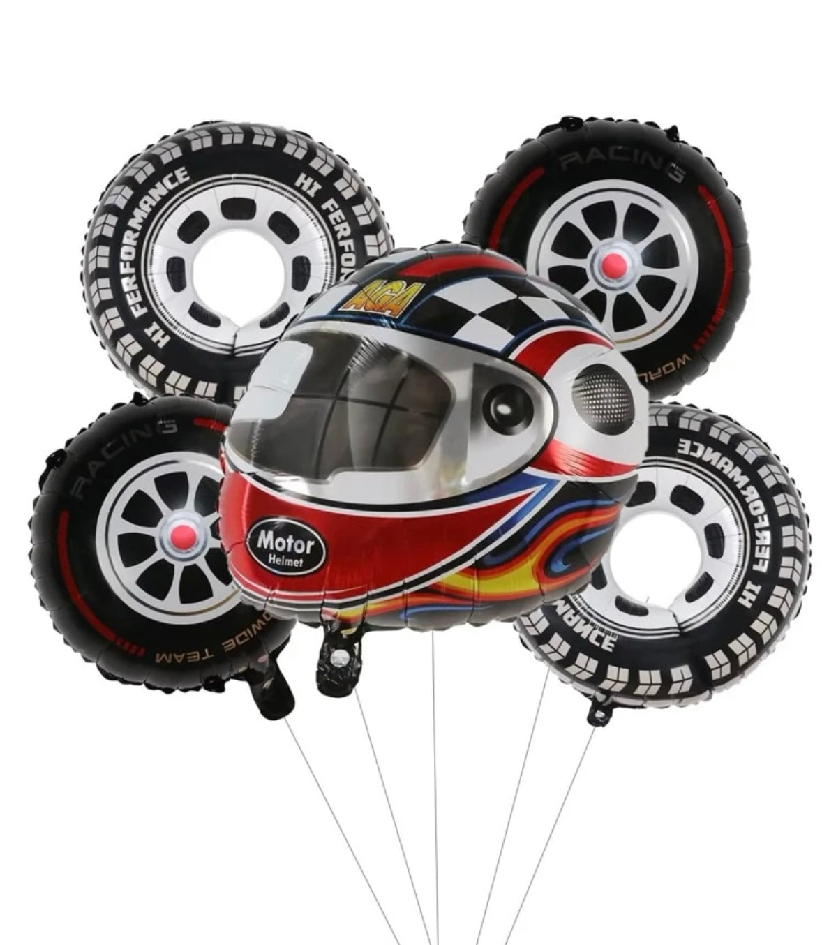 Motor Racing Foil Balloon Combo