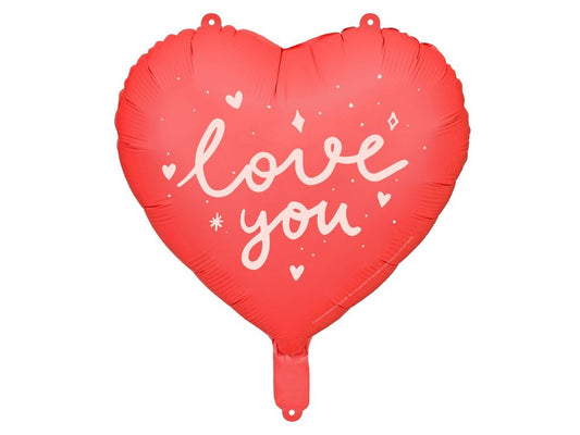 Love You Heart Foil Balloon