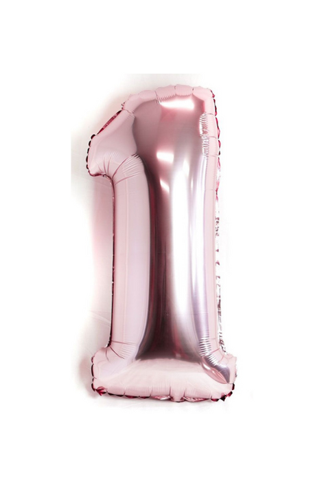 Pearl Light Pink Number Foil Balloon