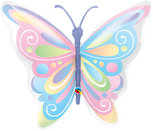 Butterfly Pastel Foil Balloon