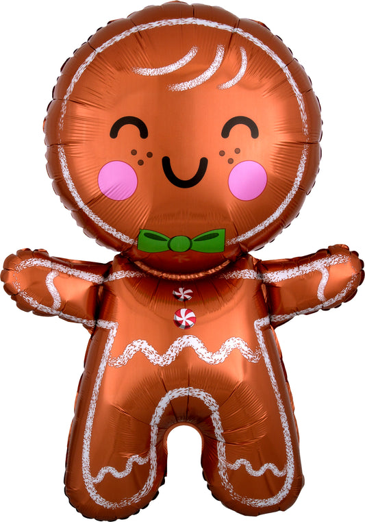 Gingerbread Man Foil Balloon