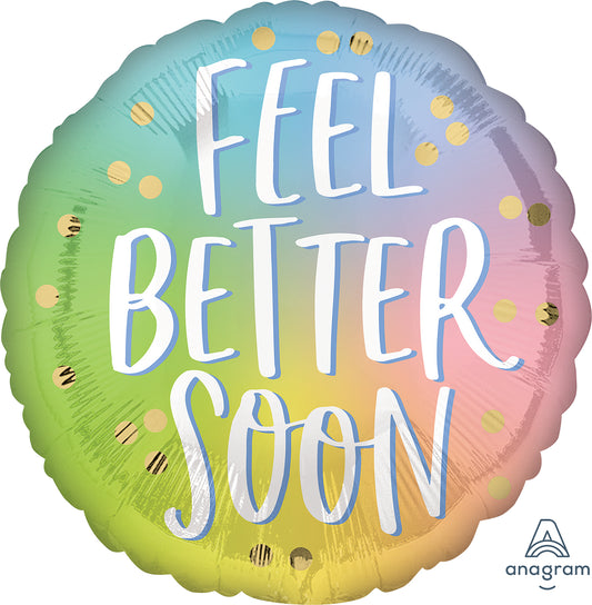 FEEL BETTER SOON Ombre Foil Balloon