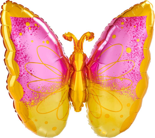 Bright Butterfly Foil Balloon