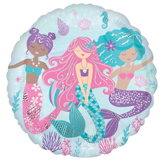 Shimmering Mermaid Trio Foil Balloon