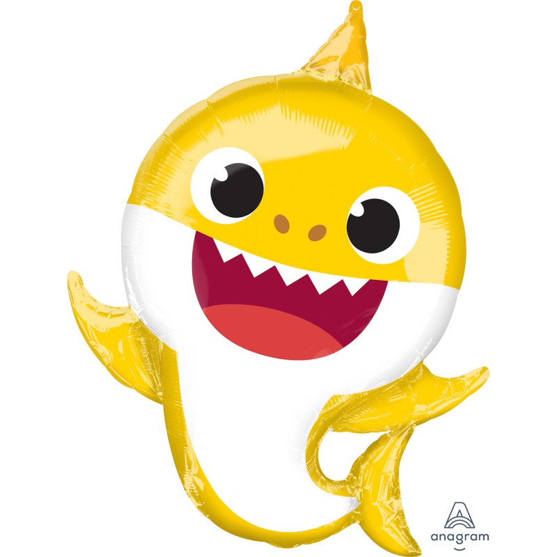 Baby Shark Yellow Foil Balloon