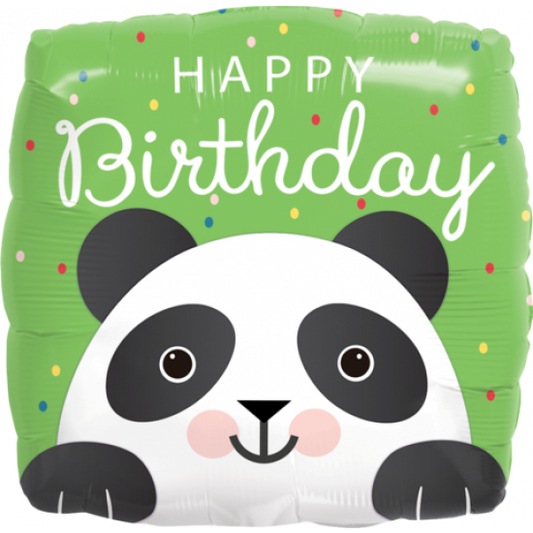 Panda Happy Birthday Foil Balloon