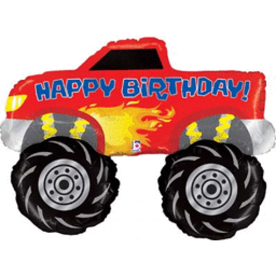 Monster Truck Foil Balloon