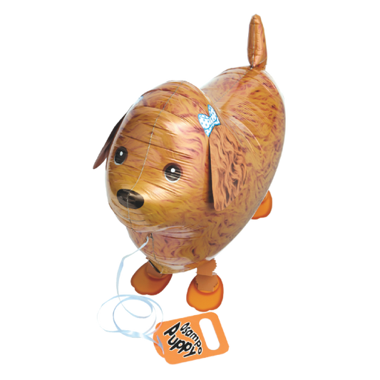 Walking Poodle Foil Balloon