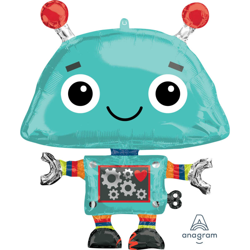 Cute Robot Foil Balloon