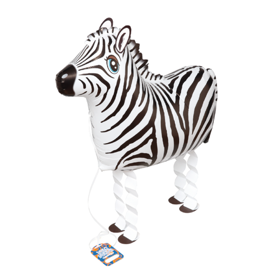 Walking Zebra Foil Balloon