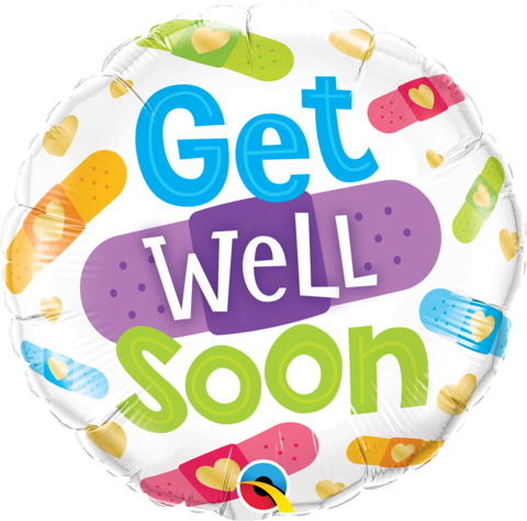 Get Well Soon Bandages Foil Balloon