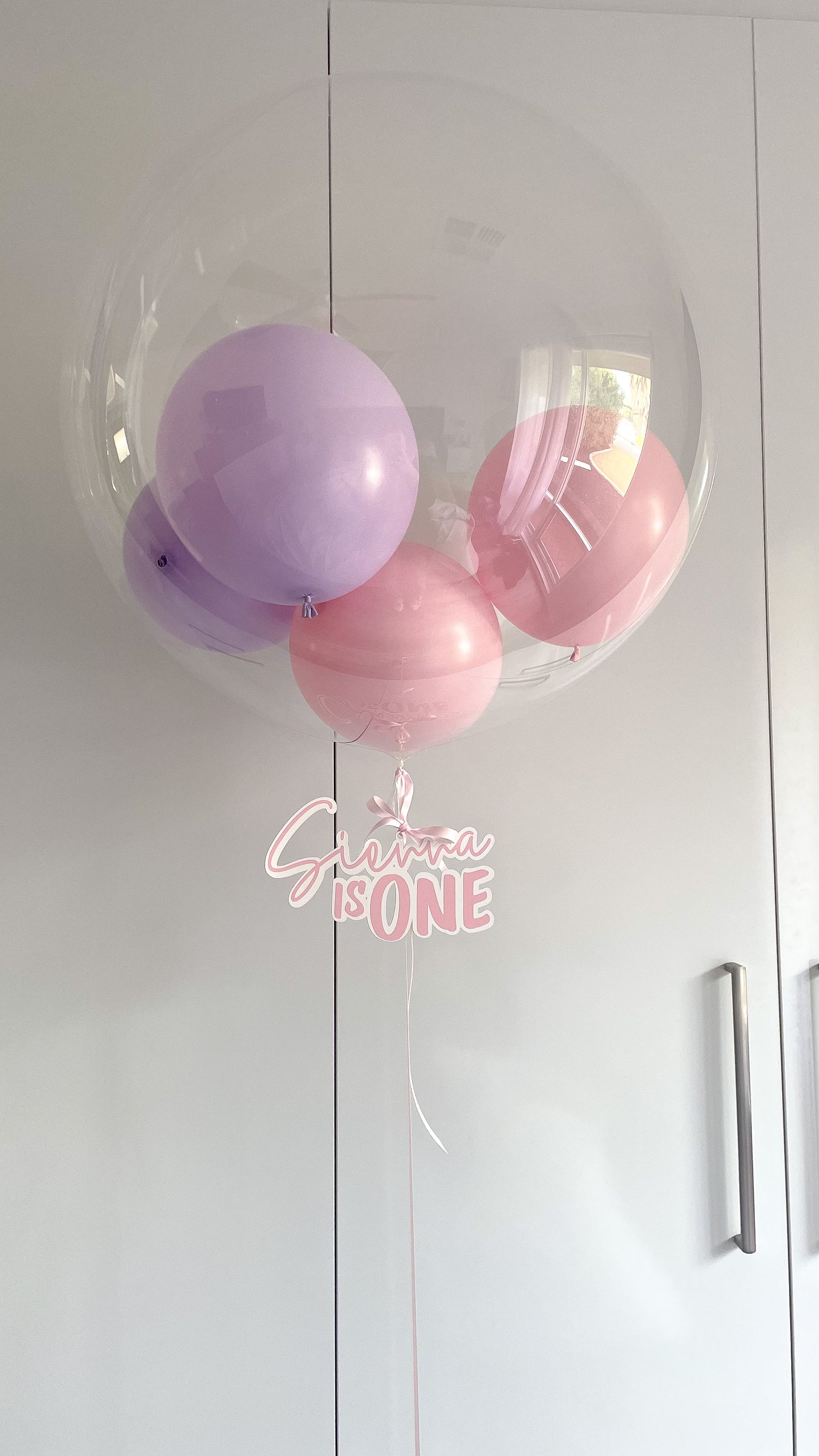 Jumbo Crystal Clear Minis Balloon Personalised