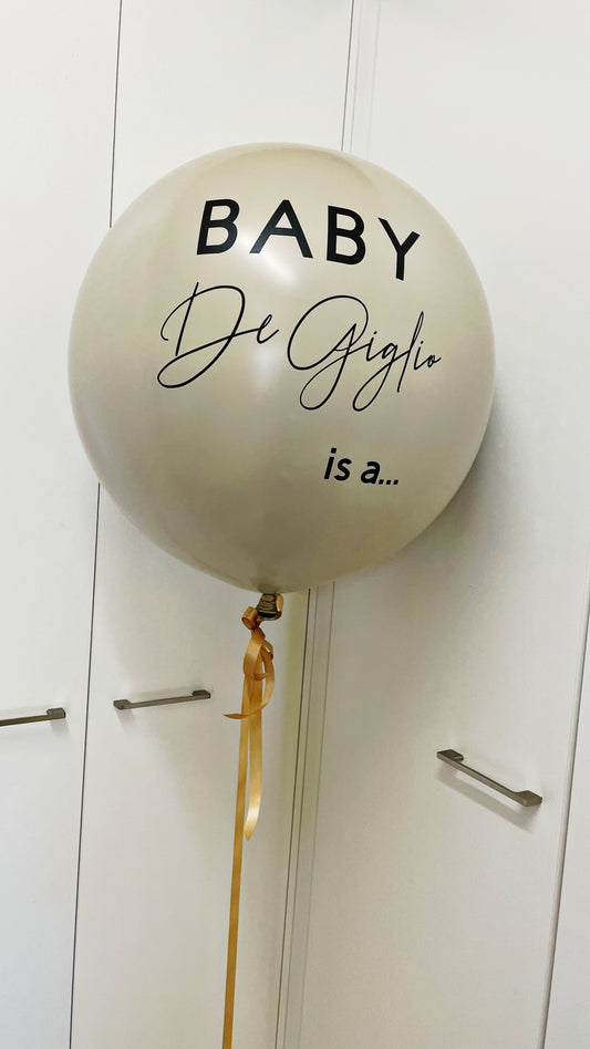 Neutral Gender Reveal Balloon Personalised