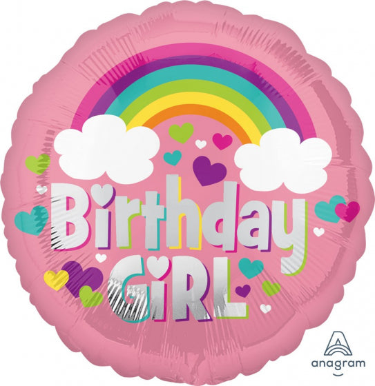 Rainbow Birthday Foil Balloon